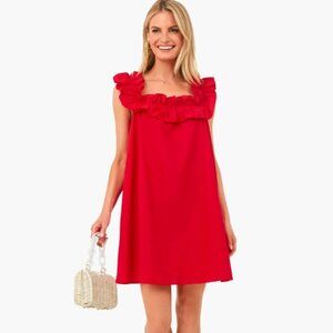 Tuckernuck Red Ruffle Mini Dress